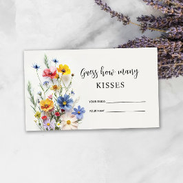 Wildblommor vet hur många kisses möhippa-spel tilläggskort