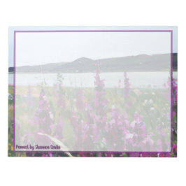 Wildblommor vid floden - Anpassningsbar Stationery Anteckningsblock