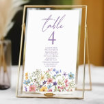Wildblommor Vild Flowers Blommigt Garden Wedding Bordsnummer<br><div class="desc">Det här är en Wildbloms Vild Flowers Blommigt Garden Wedding Bordsnummer med Namn!</div>