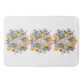 Wildblommor Watercolor Bath Mat Badrumsmatta