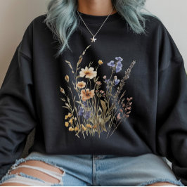 Wildblommor Watercolor Cottagecore Nature Garden T Shirt