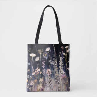Wildblommor Watercolor Wispers Shoulder Tote Tygkasse