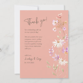 Wildblommors Rosa Tack för Bröllop