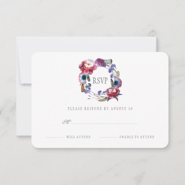 WildblommPeony-Blommigten med Feathers | OSA (Framsida)