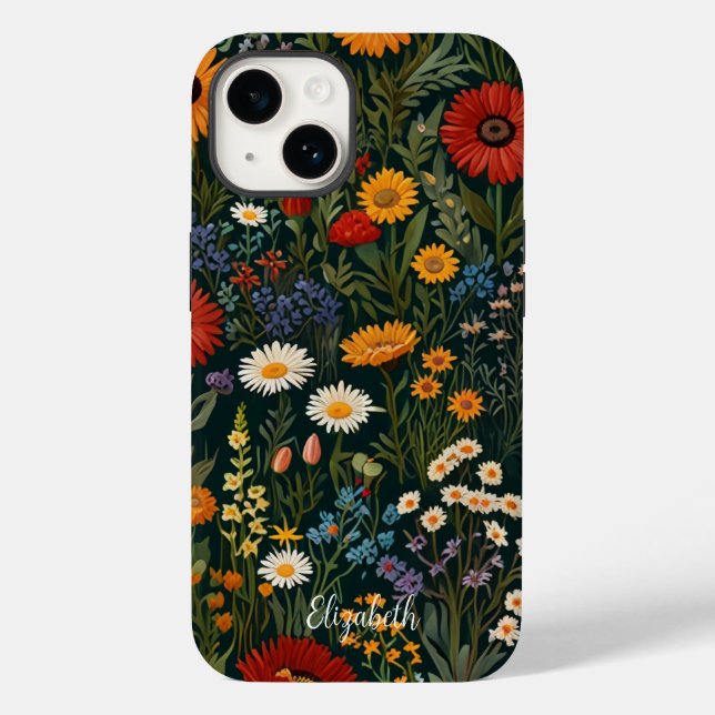 WildblommRed Orange Blue White Lila Van Gogh (Baksida)