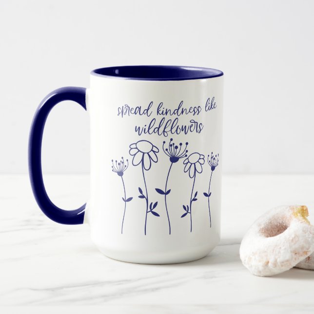 WildblommSpread Kindness Inspirational Mugg (Med munk)