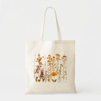 Wildblommte Tote Bag Tygkasse
