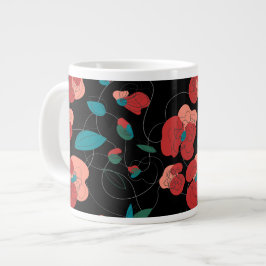 WildblommWonderland | Stiliserade blommor mönster Jumbo Mugg