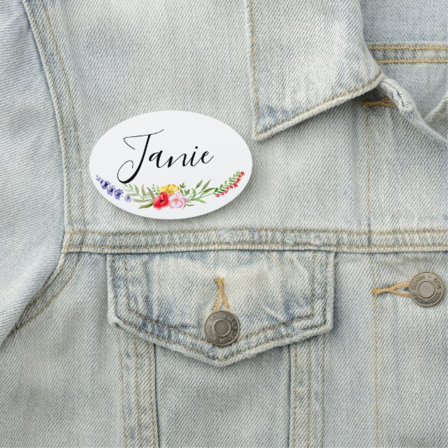 WildblomNamn bricka Namnbricka (På plats)