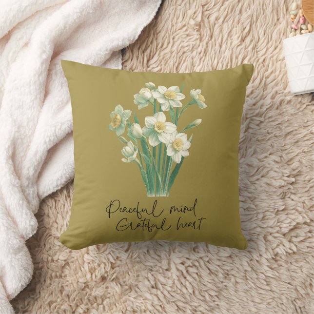 WildblomNarcissus Kudde (Filt)