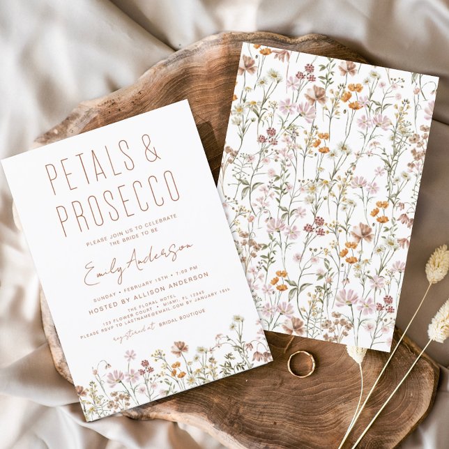 WildblomPetals & Prosecco Möhippa Flygblad (Skapare uppladdad)