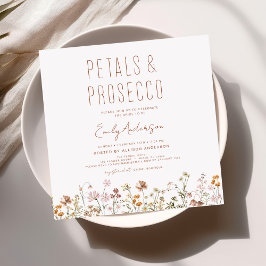 WildblomPetals & Prosecco Möhippa Inbjudningar