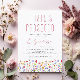 WildblomPetals & Prosecco Möhippa Inbjudningar