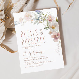 WildblomPetals & Prosecco Möhippa Inbjudningar