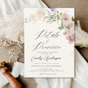 WildblomPetals & Prosecco Möhippa Inbjudningar