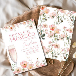 WildblomPetals & Proseccos  Möhippa Inbjudningar