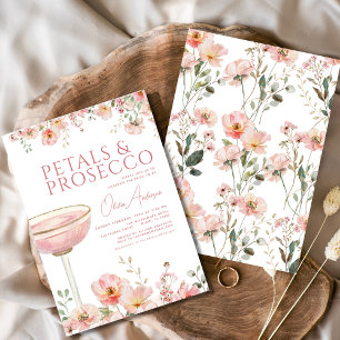 WildblomPetals & Proseccos Möhippa Inbjudningar