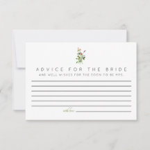 Wildblområdgivning för Bride Cards