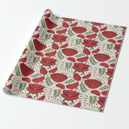 WildblomRed Poppy Baby Shower Presentpapper