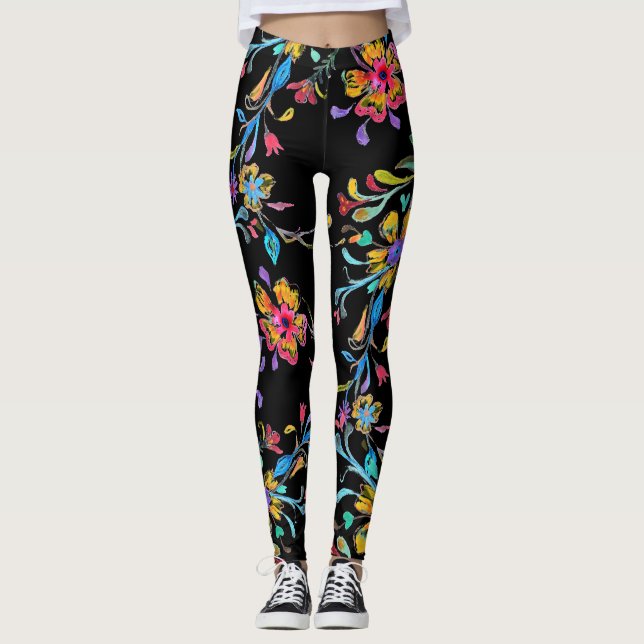 Wildblomriot Leggings (Framsida)