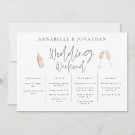 Wildblomrocka bröllop helg, modern ruttväg