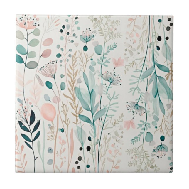 Wildblomrustic Kakelplatta (Framsidan)