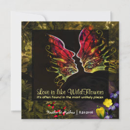 Wildbloms Abstrakt Vibrance Inbjudningar