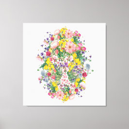 Wildbloms Blommigt Art Botanical Nature Inspired Canvastryck