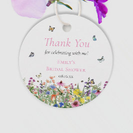 Wildbloms Blommigt & Butterflies Tack Gåvor Etiketter