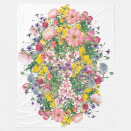Wildbloms Blommigt Mysigt Botanical Fleece Blanket