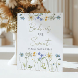 Wildbloms Blommigt Neutralt Spädbarn är Sweet Poster