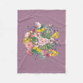 Wildbloms Blommigt Soft Mysigt Fleece Blanket