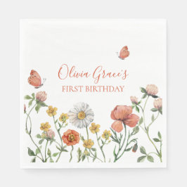 Wildbloms första födelsedagsfest pappersservett