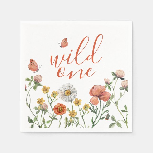 Wildbloms första födelsedagsfest pappersservett (Framsidan)