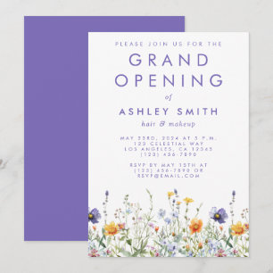 Wildbloms Grand Open Inbjudningar