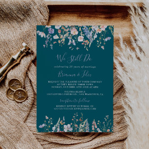 Wildbloms Grönt vi fortfarande gör Vow Renewal Inbjudningar