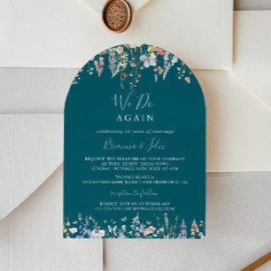 Wildbloms Grönt vi gör igen Vow Renewal Inbjudningar