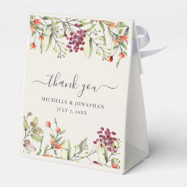 Wildbloms Meadow Ecru Bröllop Gift Favor Bag Presentaskar