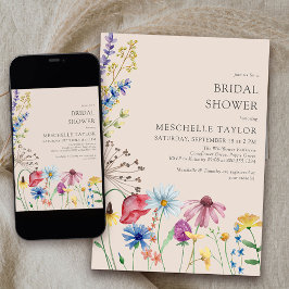 Wildbloms Möhippa Rustic Land Botanical Inbjudningar