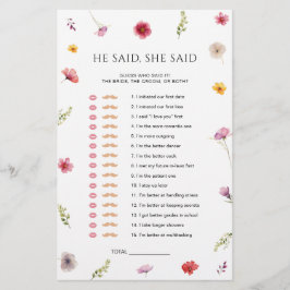 Wildbloms Möhippa sa att hon sa att spel