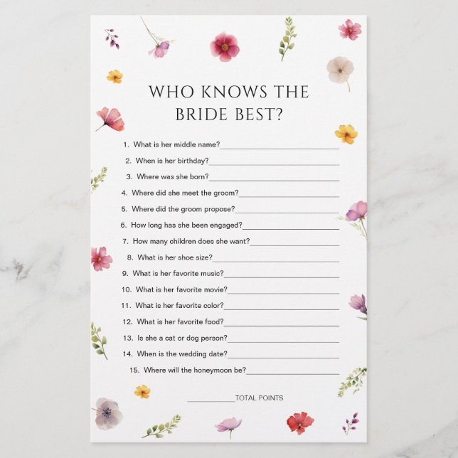 Wildbloms Möhippa som känner till "Bride Best" (Framsida)