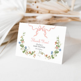 Wildbloms Rosa Bow Viktat tackkort