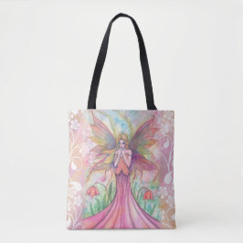 Wildbloms Rosa Fairy Fantasy Art Illustration Tygkasse