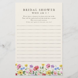 Wildbloms Rustic Chic Blommigt Vem är jag?