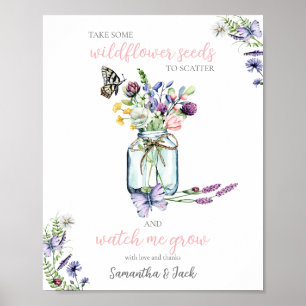 Wildbloms Seed Station Butterfly Mason Burk Poster