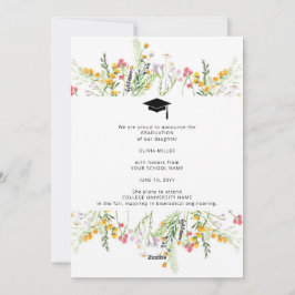 Wildbloms Studentfest Photo Announcement Julkort