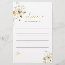 Wildbloms Vår råd till bride som ska tas emot