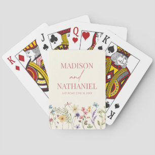 Wildbloms Vild Flower Blommigt Garden Wedding Casinokort