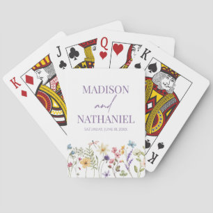 Wildbloms Vild Flower Blommigt Garden Wedding Casinokort