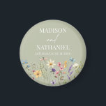 Wildbloms Vild Flower Blommigt Garden Wedding Magnet<br><div class="desc">Det här är Grönt Wildbloms Vild Flower Blommigt Garden Wedding Magnets!</div>